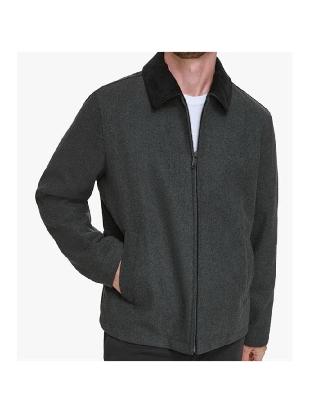 Men's Dockers Wool Blend Short Cord Collar Jacket - XXL